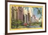 View along Central Park South, New York City-null-Framed Art Print