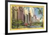 View along Central Park South, New York City-null-Framed Art Print