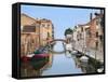 View Along City Canals, Venice, Italy-Dennis Flaherty-Framed Stretched Canvas