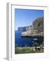 View Along Cliffs, Xlendi, Gozo, Malta, Mediterranean, Europe-Stuart Black-Framed Photographic Print