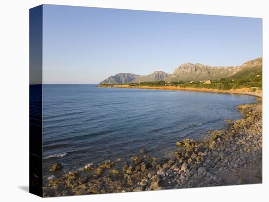 View Along Coast Towards Cap Ferrutx at Sunset, Colonia De Sant Pere, Near Arta, Mallorca, Balearic-Ruth Tomlinson-Stretched Canvas