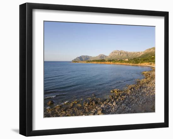 View Along Coast Towards Cap Ferrutx at Sunset, Colonia De Sant Pere, Near Arta, Mallorca, Balearic-Ruth Tomlinson-Framed Photographic Print