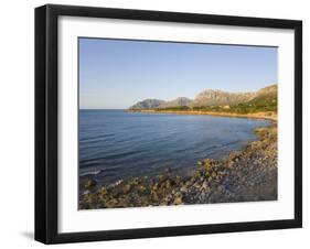 View Along Coast Towards Cap Ferrutx at Sunset, Colonia De Sant Pere, Near Arta, Mallorca, Balearic-Ruth Tomlinson-Framed Photographic Print