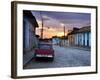 View Along Cobbled Street at Sunset, Trinidad, UNESCO World Hertitage Site, Cuba-Lee Frost-Framed Photographic Print