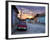 View Along Cobbled Street at Sunset, Trinidad, UNESCO World Hertitage Site, Cuba-Lee Frost-Framed Photographic Print