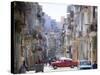 View Along Congested Street in Havana Centro, Cuba-Lee Frost-Stretched Canvas