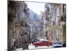 View Along Congested Street in Havana Centro, Cuba-Lee Frost-Mounted Photographic Print