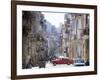 View Along Congested Street in Havana Centro, Cuba-Lee Frost-Framed Photographic Print