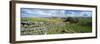View Along Hadrian's Wall from Hotbank Crags, Near Hexham, Northumberland, England, UK-Lee Frost-Framed Photographic Print