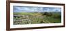 View Along Hadrian's Wall from Hotbank Crags, Near Hexham, Northumberland, England, UK-Lee Frost-Framed Photographic Print