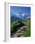 View Along Path to Snow Covered Summit of the Jungfrau, Schynige Platte, Bern, Switzerland-Tomlinson Ruth-Framed Photographic Print