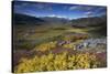 View Along Rapadalen Valley from Nammatj Towards Lulep Spadnek, Sarek Np, Lapland, Sweden-Cairns-Stretched Canvas