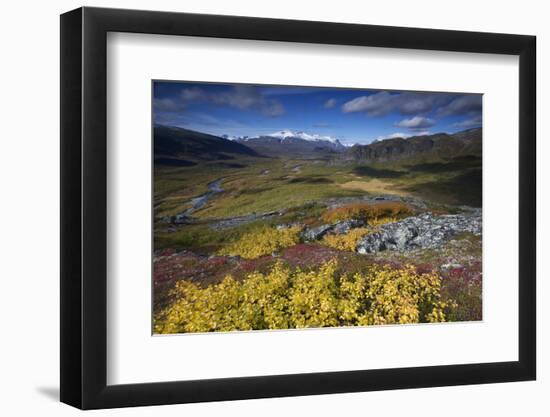 View Along Rapadalen Valley from Nammatj Towards Lulep Spadnek, Sarek Np, Lapland, Sweden-Cairns-Framed Photographic Print