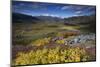 View Along Rapadalen Valley from Nammatj Towards Lulep Spadnek, Sarek Np, Lapland, Sweden-Cairns-Mounted Photographic Print