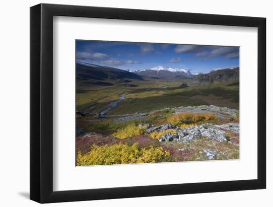 View Along Rapadalen Valley, Sarek National Park, Laponia World Heritage Site, Lapland, Sweden-Cairns-Framed Photographic Print