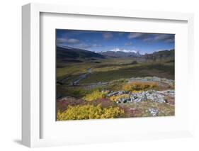 View Along Rapadalen Valley, Sarek National Park, Laponia World Heritage Site, Lapland, Sweden-Cairns-Framed Photographic Print