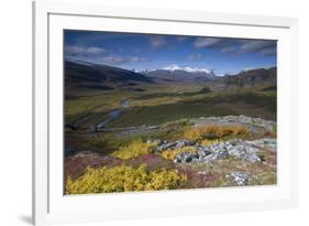 View Along Rapadalen Valley, Sarek National Park, Laponia World Heritage Site, Lapland, Sweden-Cairns-Framed Photographic Print