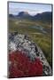 View Along Rapadalen Valley Towards Tjahkkelij, with Nammatj Mountain, Sarek Np, Sweden-Cairns-Mounted Photographic Print