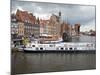 View Along River Motlawa Showing Harbour and Old Hanseatic Architecture, Gdansk, Pomerania, Poland-Adina Tovy-Mounted Photographic Print