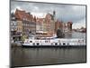 View Along River Motlawa Showing Harbour and Old Hanseatic Architecture, Gdansk, Pomerania, Poland-Adina Tovy-Mounted Photographic Print