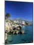 View Along Rock Coast to Town and Mountains, Nerja, Malaga, Andalucia, Spain, Mediterranean-Ruth Tomlinson-Mounted Photographic Print