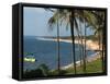 View Along Sinquerim Beach, Fort Aguada, Goa, India, Asia-Stuart Black-Framed Stretched Canvas