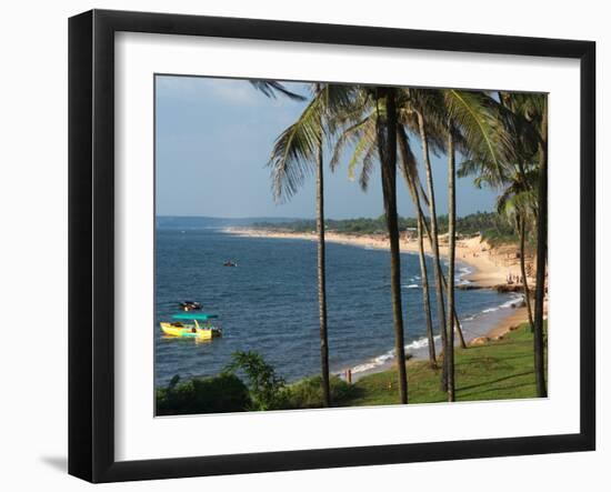 View Along Sinquerim Beach, Fort Aguada, Goa, India, Asia-Stuart Black-Framed Photographic Print