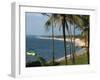 View Along Sinquerim Beach, Fort Aguada, Goa, India, Asia-Stuart Black-Framed Photographic Print