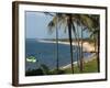 View Along Sinquerim Beach, Fort Aguada, Goa, India, Asia-Stuart Black-Framed Photographic Print