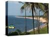 View Along Sinquerim Beach, Fort Aguada, Goa, India, Asia-Stuart Black-Stretched Canvas