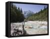 View Along Stony Shallow River Velika Pisnca to Prisank Mountain, Dolina, Slovenia-Pearl Bucknell-Framed Stretched Canvas