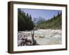 View Along Stony Shallow River Velika Pisnca to Prisank Mountain, Dolina, Slovenia-Pearl Bucknell-Framed Photographic Print