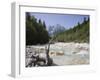 View Along Stony Shallow River Velika Pisnca to Prisank Mountain, Dolina, Slovenia-Pearl Bucknell-Framed Photographic Print