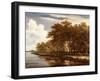 View Along the Amstel, C.1660-Meindert Hobbema-Framed Giclee Print