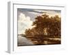 View Along the Amstel, C.1660-Meindert Hobbema-Framed Giclee Print