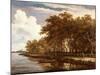 View Along the Amstel, C.1660-Meindert Hobbema-Mounted Giclee Print