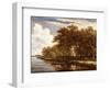 View Along the Amstel, C.1660-Meindert Hobbema-Framed Giclee Print