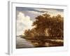 View Along the Amstel, C.1660-Meindert Hobbema-Framed Giclee Print