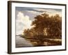 View Along the Amstel, C.1660-Meindert Hobbema-Framed Giclee Print