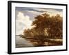 View Along the Amstel, C.1660-Meindert Hobbema-Framed Giclee Print