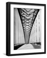 View Along the Bayonne Bridge-Margaret Bourke-White-Framed Premium Photographic Print