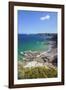 View Along the Cliffs of Cap Frehel to the Lighthouse, Cotes D'Armor, Brittany, France, Europe-Markus Lange-Framed Photographic Print