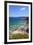 View Along the Cliffs of Cap Frehel to the Lighthouse, Cotes D'Armor, Brittany, France, Europe-Markus Lange-Framed Photographic Print