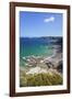 View Along the Cliffs of Cap Frehel to the Lighthouse, Cotes D'Armor, Brittany, France, Europe-Markus Lange-Framed Photographic Print