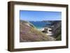 View Along the Cliffs of Cap Frehel to the Lighthouse, Cotes D'Armor, Brittany, France, Europe-Markus Lange-Framed Photographic Print