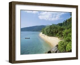 View Along the Coast, Nazri's Beach and Rainforest, Air Batang Bay, Pahang, Malaysia-Jack Jackson-Framed Photographic Print