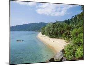 View Along the Coast, Nazri's Beach and Rainforest, Air Batang Bay, Pahang, Malaysia-Jack Jackson-Mounted Photographic Print