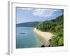 View Along the Coast, Nazri's Beach and Rainforest, Air Batang Bay, Pahang, Malaysia-Jack Jackson-Framed Photographic Print