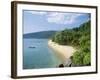 View Along the Coast, Nazri's Beach and Rainforest, Air Batang Bay, Pahang, Malaysia-Jack Jackson-Framed Photographic Print