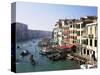 View Along the Grand Canal from Rialto Bridge, Venice, Unesco World Heritage Site, Veneto, Italy-Lee Frost-Stretched Canvas